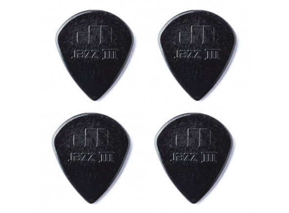 Dunlop 47R3S Nylon Jazz III Black 1.38mm 4 pack Dunlop 47R3S Nylon Jazz III Black 1.38mm 4 pack